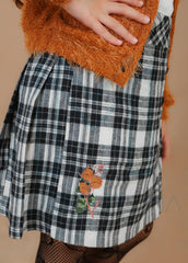 Ensemble Camel jupe carreaux et chemise pour fille