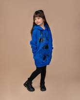 Sweats à capuche bleu pour filles