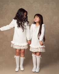 Robe Blanche classique pour fille