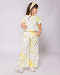 جمبسوت أصفر ليموني للبنات