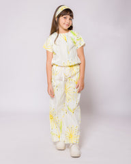 جمبسوت أصفر ليموني للبنات