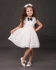 Robe blanche princess pour fille