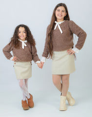 Ensemble Fille Marron & Beige