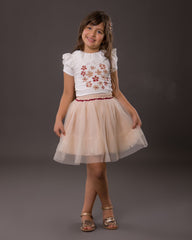 Ensemble petites fleurs pour fille