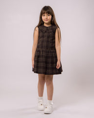 Robe tricot beige 2 pièces pour fille