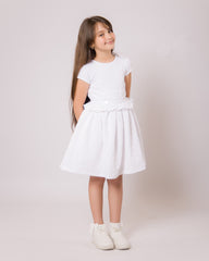 Robe Perle Blanche pour fille