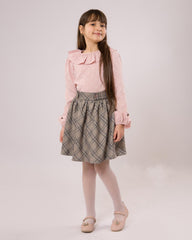 Ensemble Rose jupe et chemise pour fille