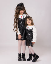 Ensemble Fille - Robe Noir & Blanc
