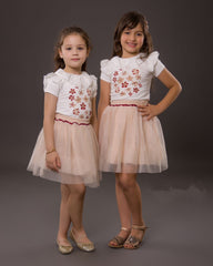 Ensemble petites fleurs pour fille