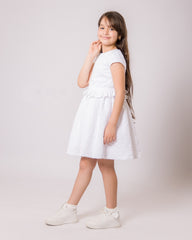 Robe Perle Blanche pour fille