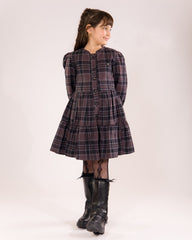 Robe Fille à Carreaux