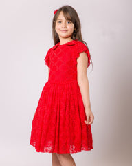 Robe Rouge Eclatante pour fille