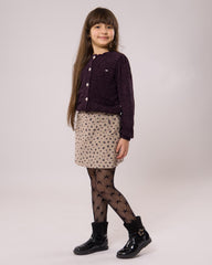 Ensemble Mauve chic jupe et chemise pour fille