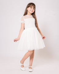 Robe Blanche Chic pour fille