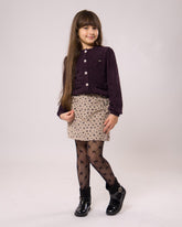 Ensemble Mauve chic jupe et chemise pour fille