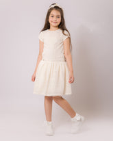 Robe Creme pour fille