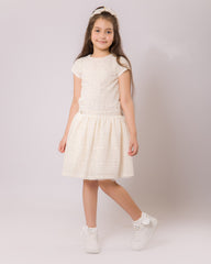 Robe Creme pour fille