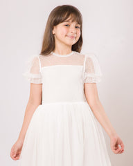 Robe Blanche Chic pour fille