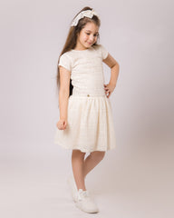 Robe Creme pour fille