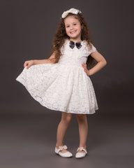 Robe blanche princess pour fille