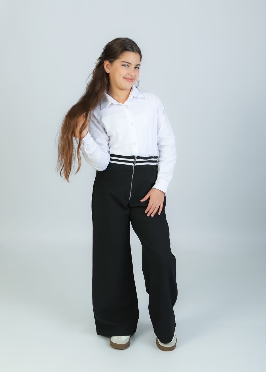 Ensemble Style blanc noir pour Fille