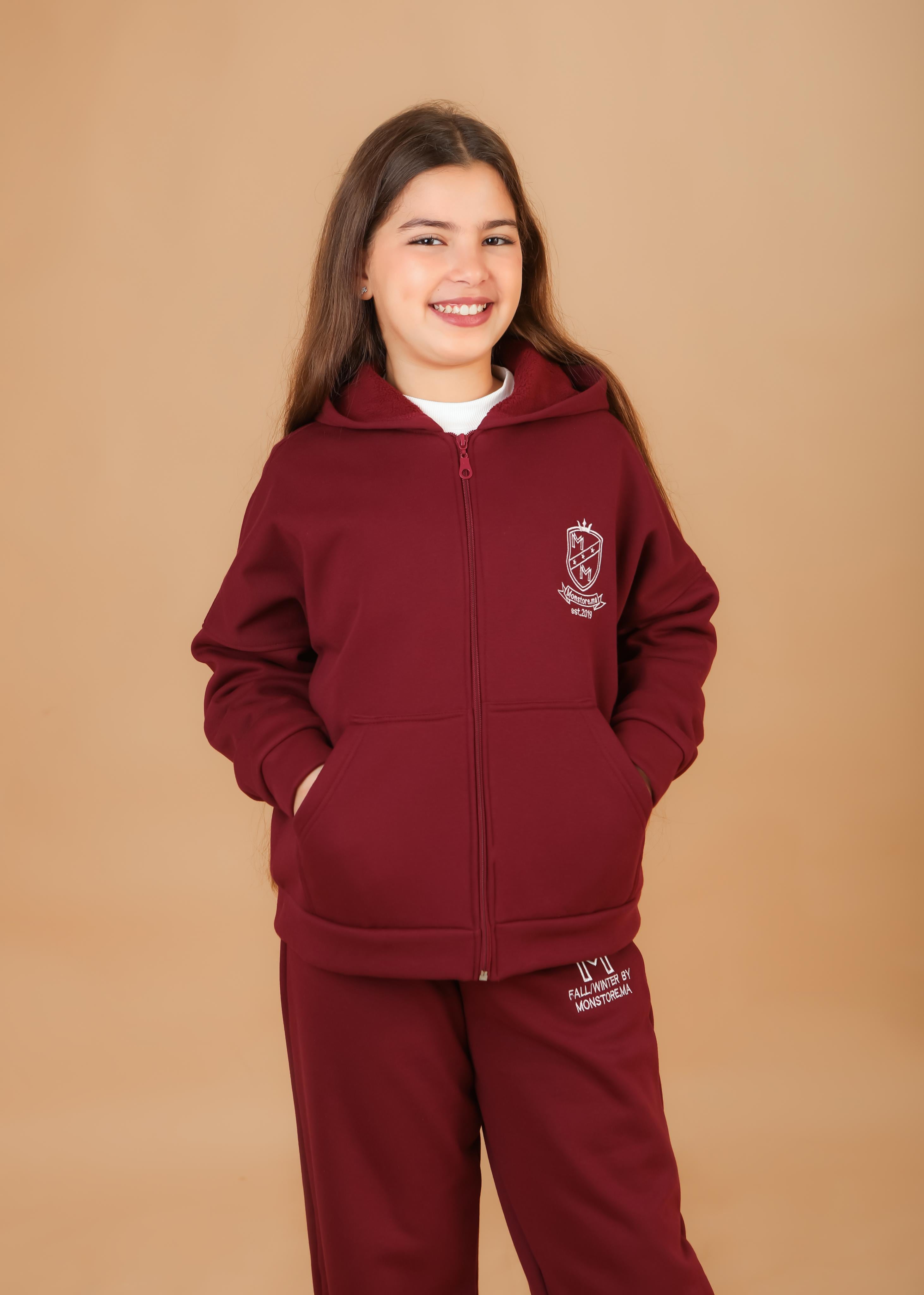 Survette Sporty – Grenat pour fille