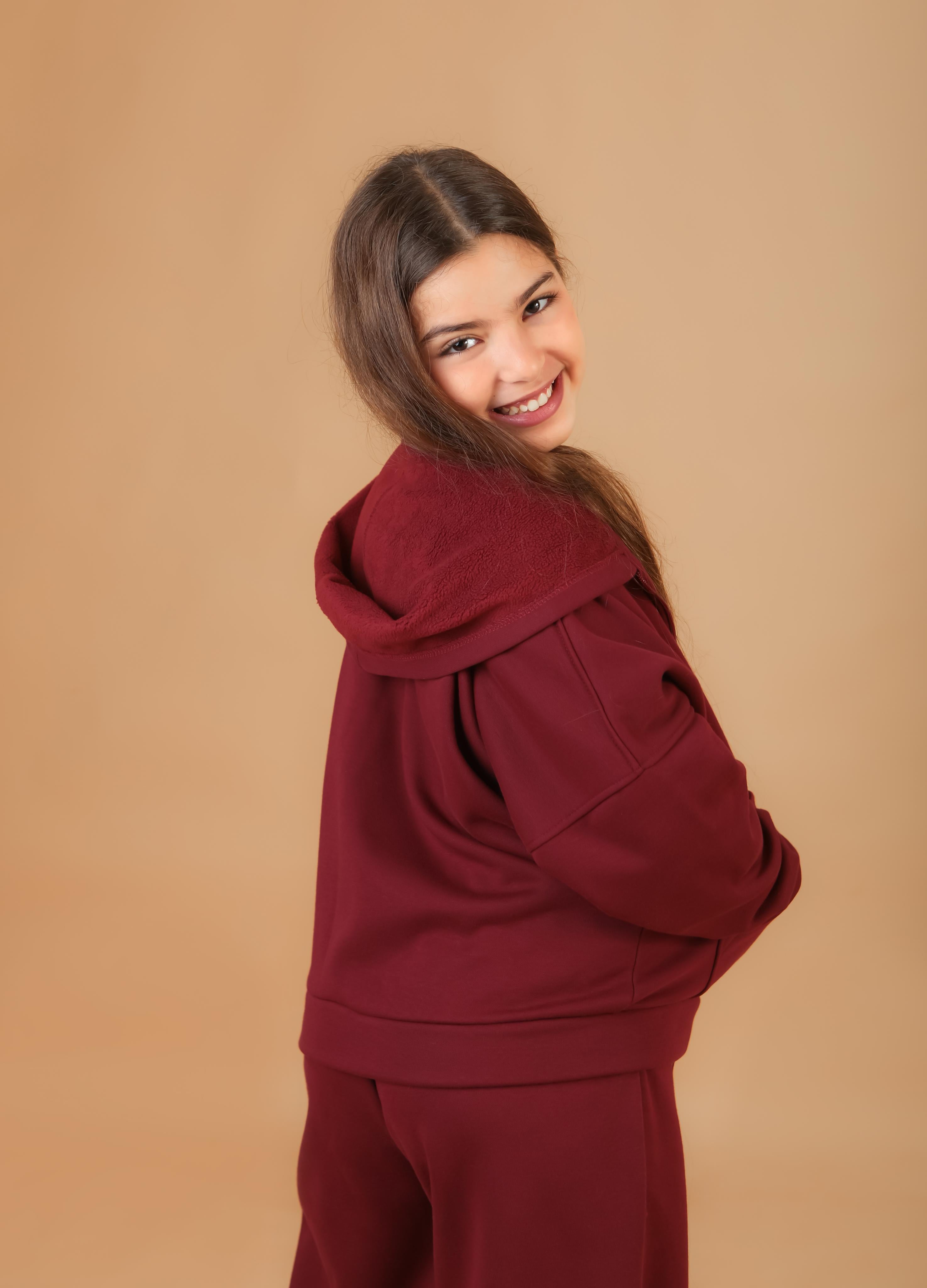 Survette Sporty – Grenat pour fille