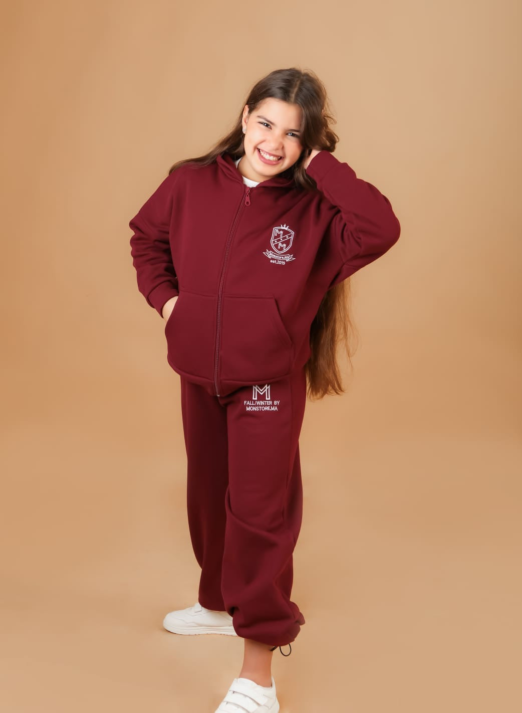 Survette Sporty – Grenat pour fille