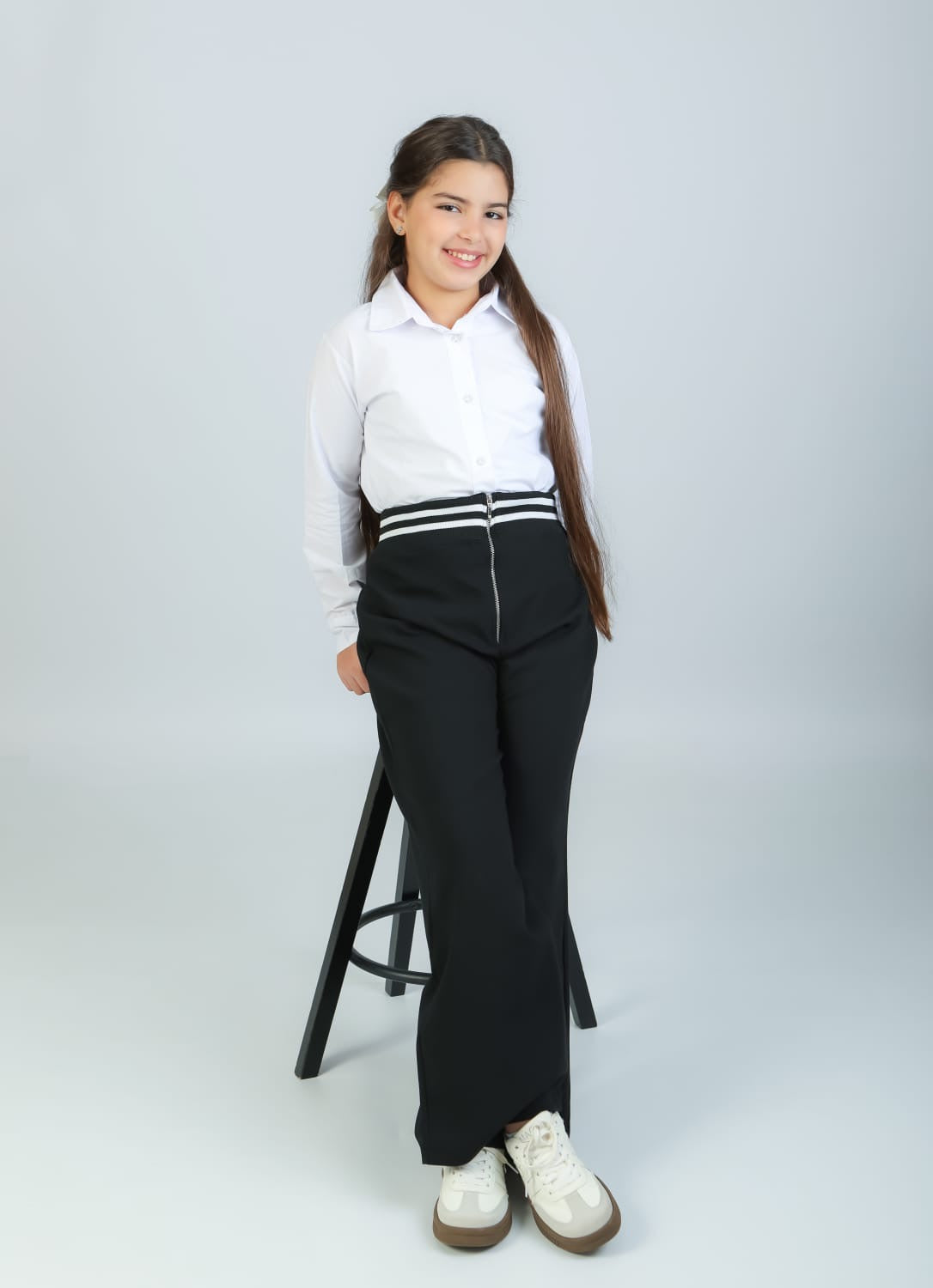 Ensemble Style blanc noir pour Fille