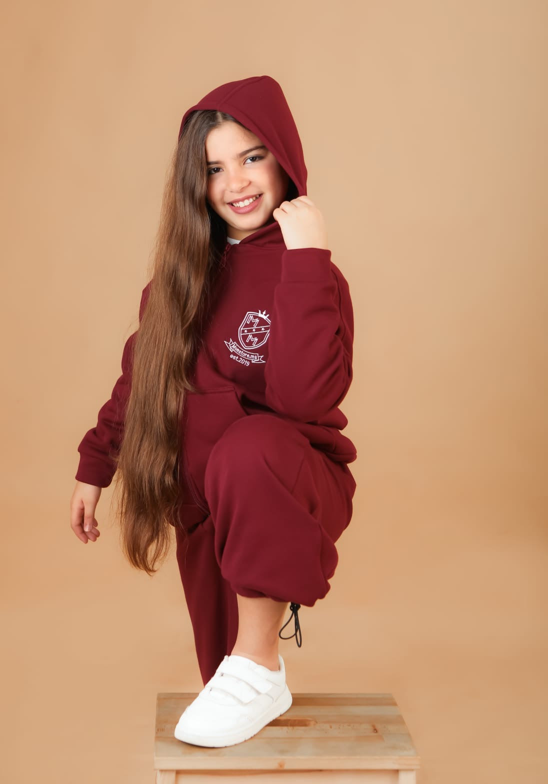 Survette Sporty – Grenat pour fille