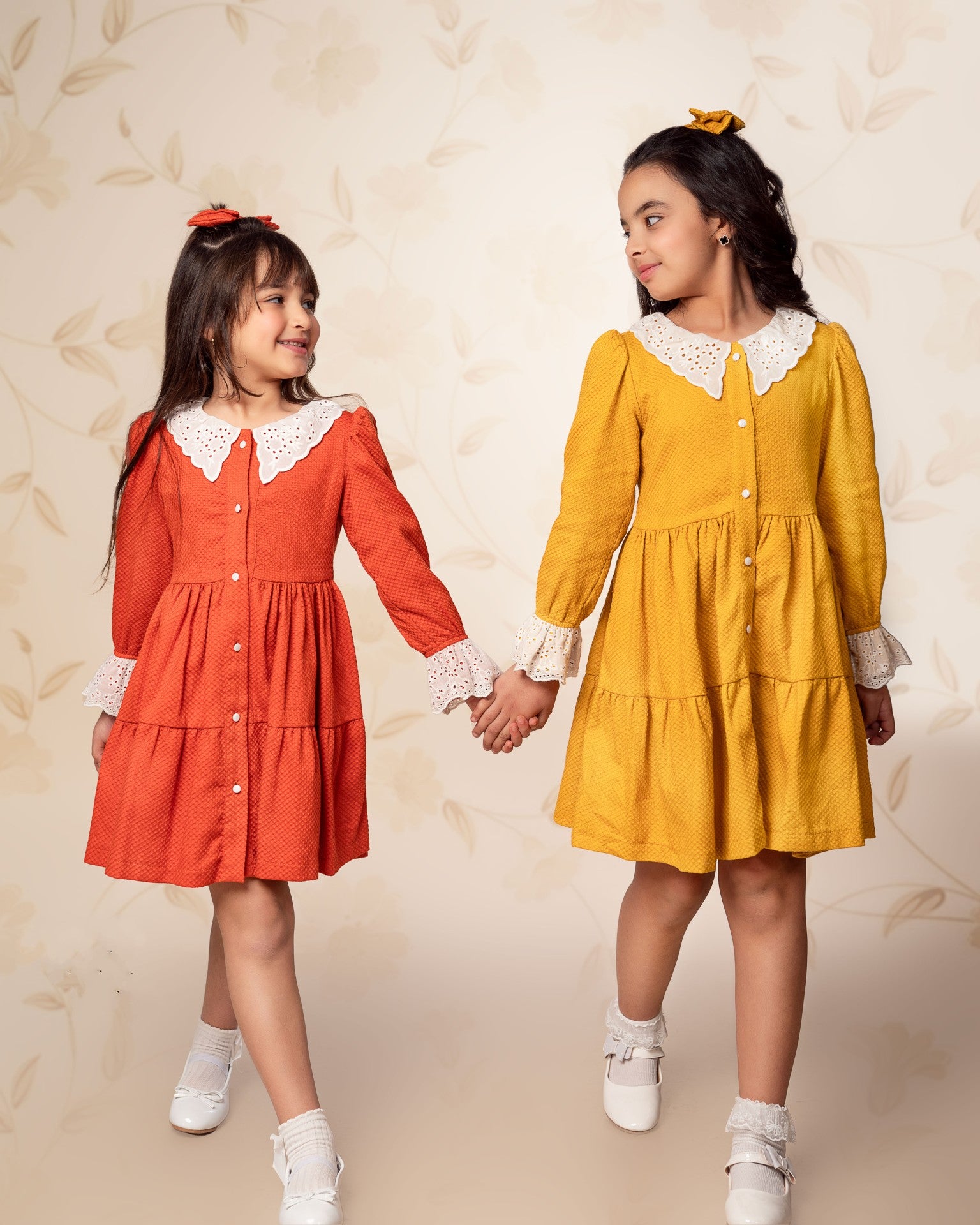 Robe moutard pour fille