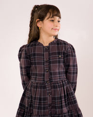 Robe Fille à Carreaux