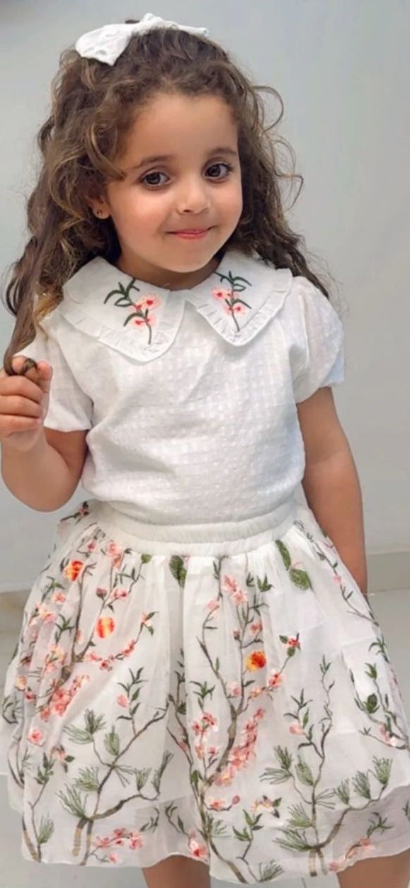 Ensemble Fleur de Printemps pour fille