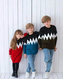 Robe ZigZag bleu pour fille