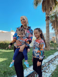 سويت شيرت بغطاء للرأس متناسق للعائلات