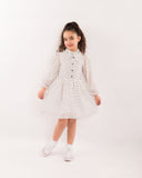 Robe pointillé blanc
