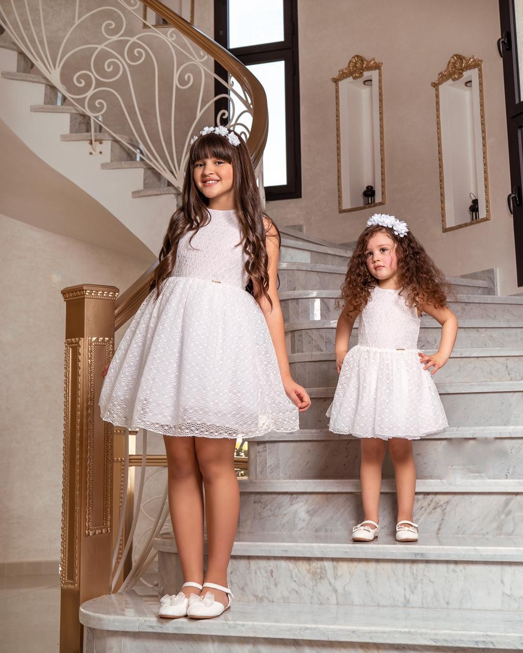 Robe blanche pour fille –