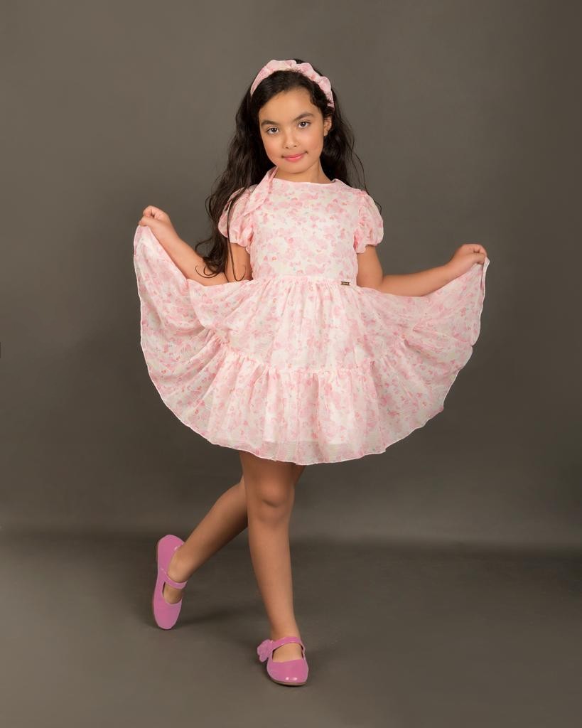 Robe rose pour fille