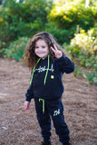 Survette pour fille et garçon avec motif vert