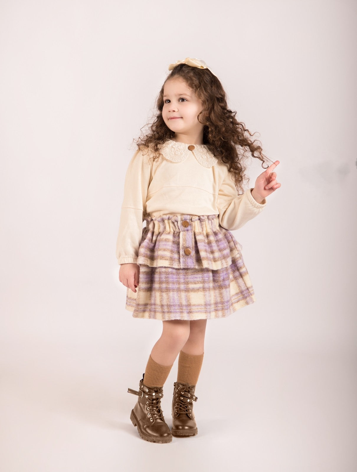 Ensemble chemise et jupe  pour fille