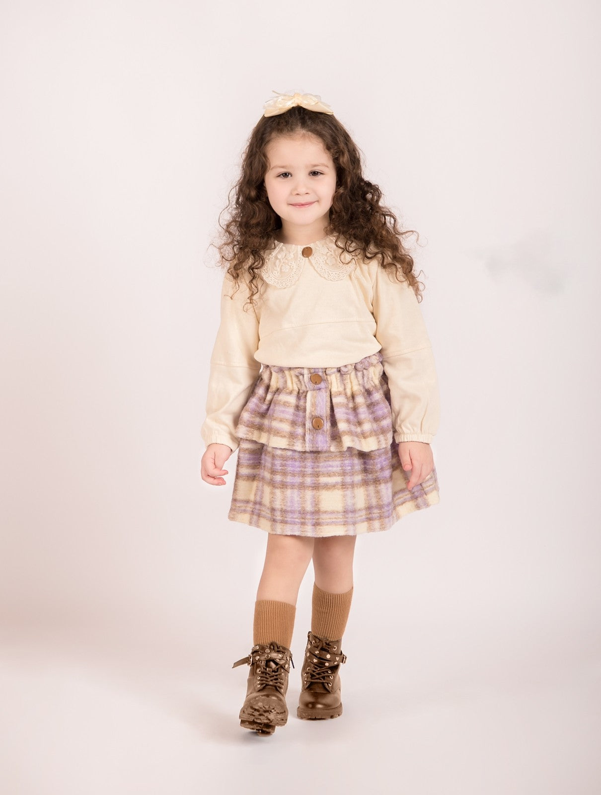 Ensemble chemise et jupe  pour fille